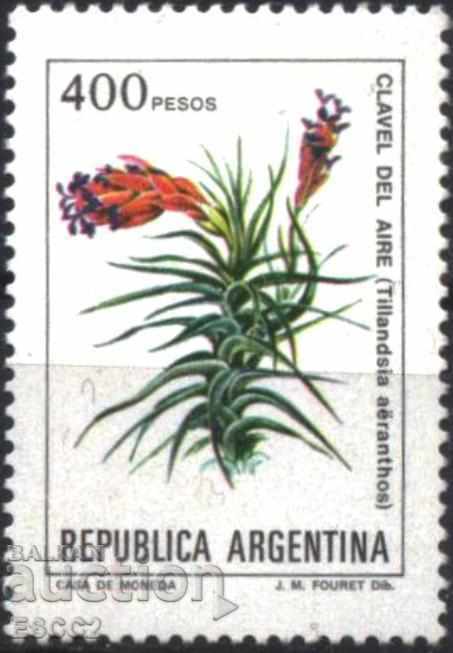 Καθαρό σήμα Flora Λουλούδι του 1983 από την Αργεντινή