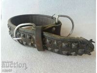 Brutal old dog collar made of calfskin!