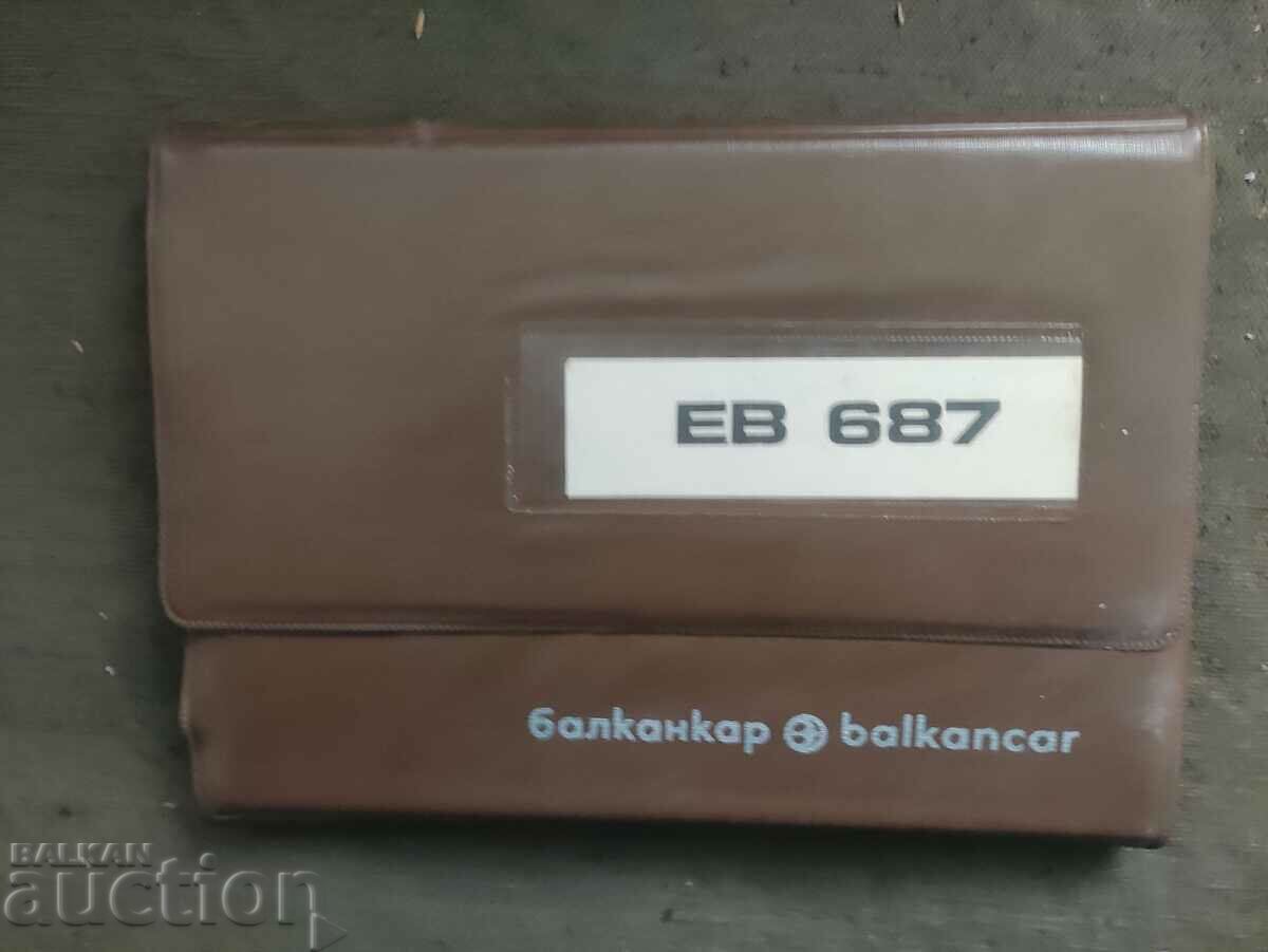Balkancar EV-687 operation and maintenance manual