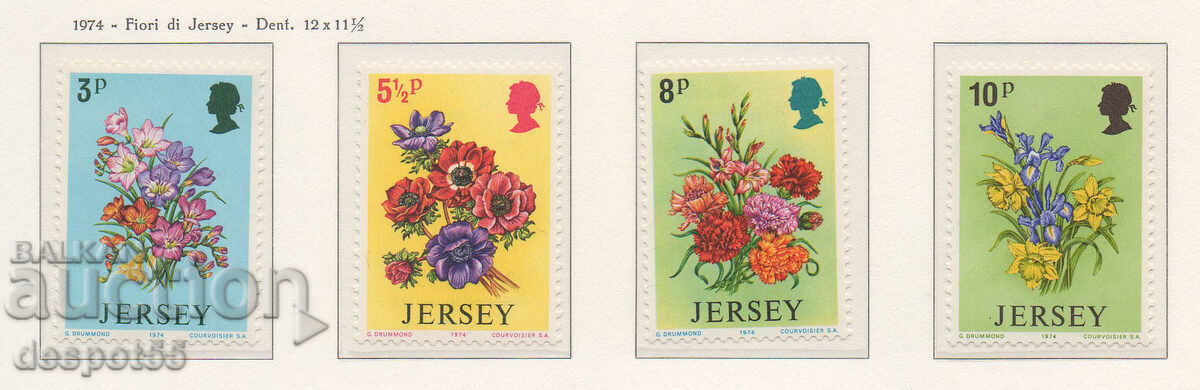 1974. Jersey. Άνοιξη λουλούδια.