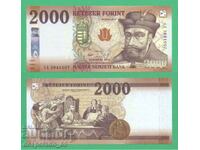 (¯`'•.¸ UNGARIA 2000 forint 2016 UNC ¸.•'´¯)