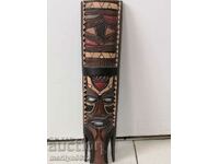 Old African mask carving interior beauty