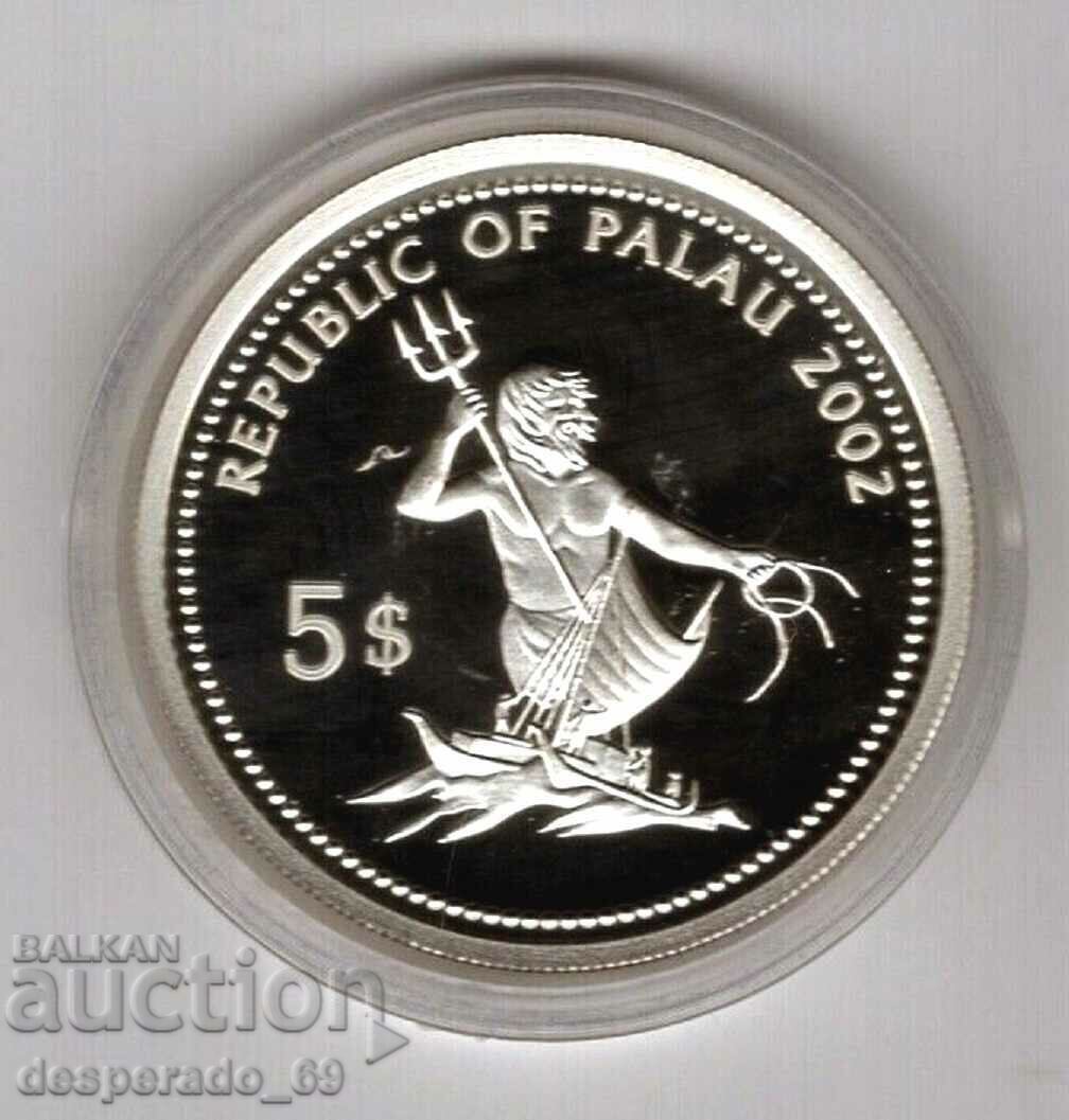 (¯` '• .¸ $ 5 2002 PALAU UNC ¸. •' ´¯) with price 99.00 BGN | € 50.62 (¯` '• .¸ $ 5 2002 PALAU UNC ¸. •' ´¯) with price 99.00 BGN | € 50.62