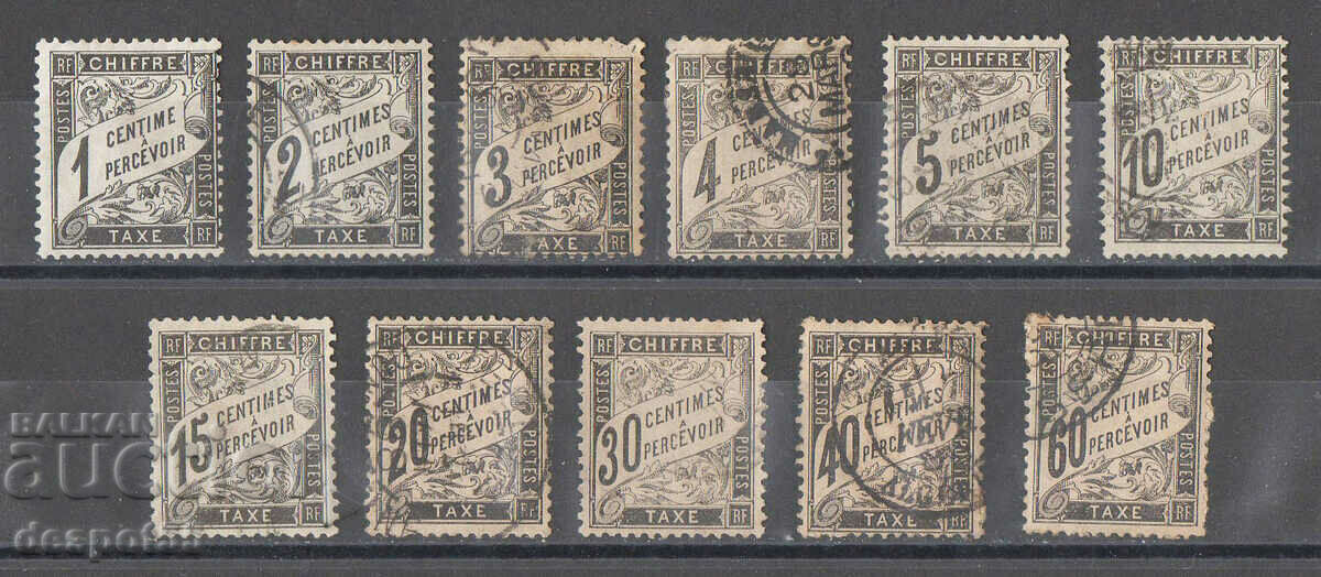 1881-84. Франция. Пощенски разноски - Нов дизайн.