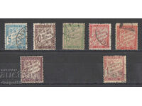 1893-96. Франция. Пощенски разноски - Нов дизайн и цветове.