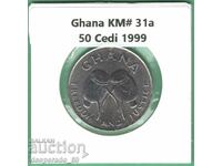 (¯` '• .¸ 50 cedi 1999 GHANA UNC ¸. •' '¯)