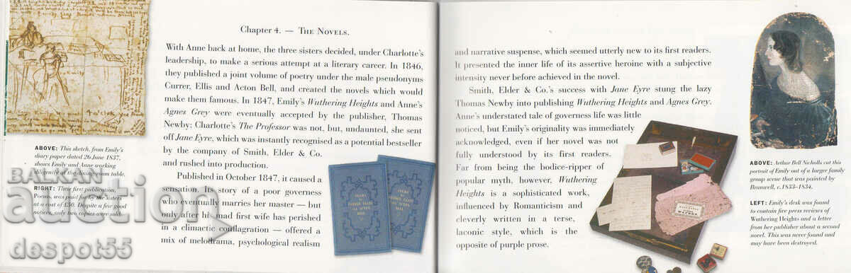 Delivery of 2005. Great Britain. The Bronte sisters. Carnet.