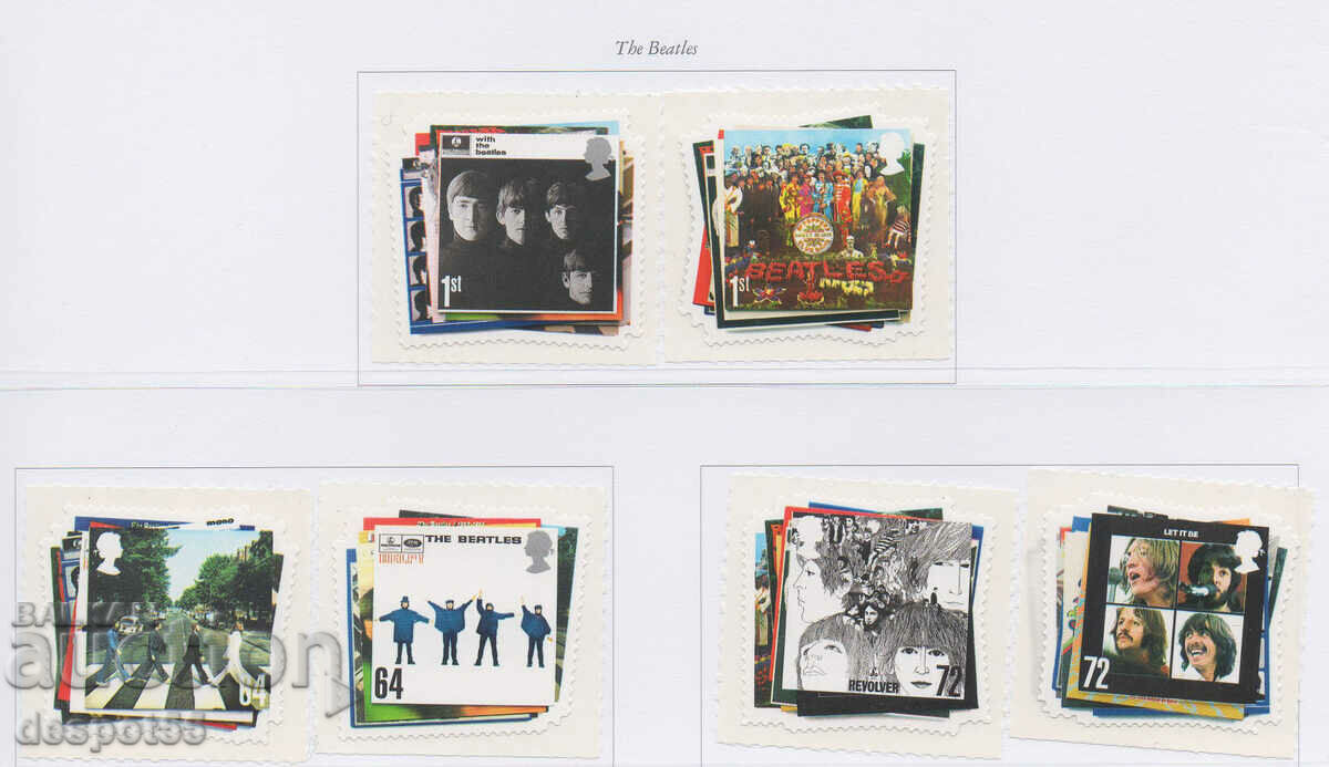 2007. Great Britain. 50 years. of The Beatles - self-adhesive
