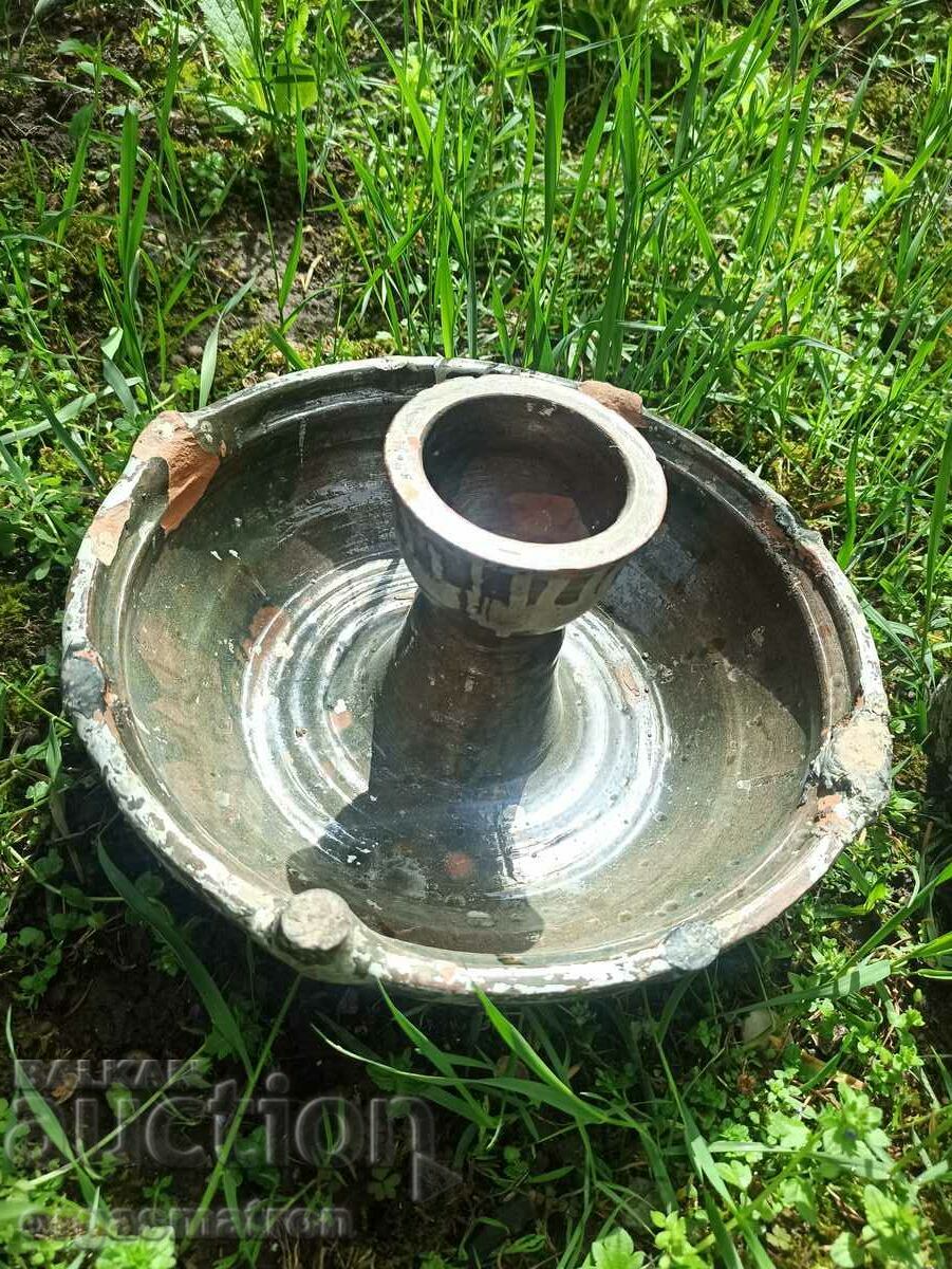 Antique Old Ottoman Turkish Ceramic Candlestick with price 299.00 BGN | € 152.88 Antique Old Ottoman Turkish Ceramic Candlestick with price 299.00 BGN | € 152.88