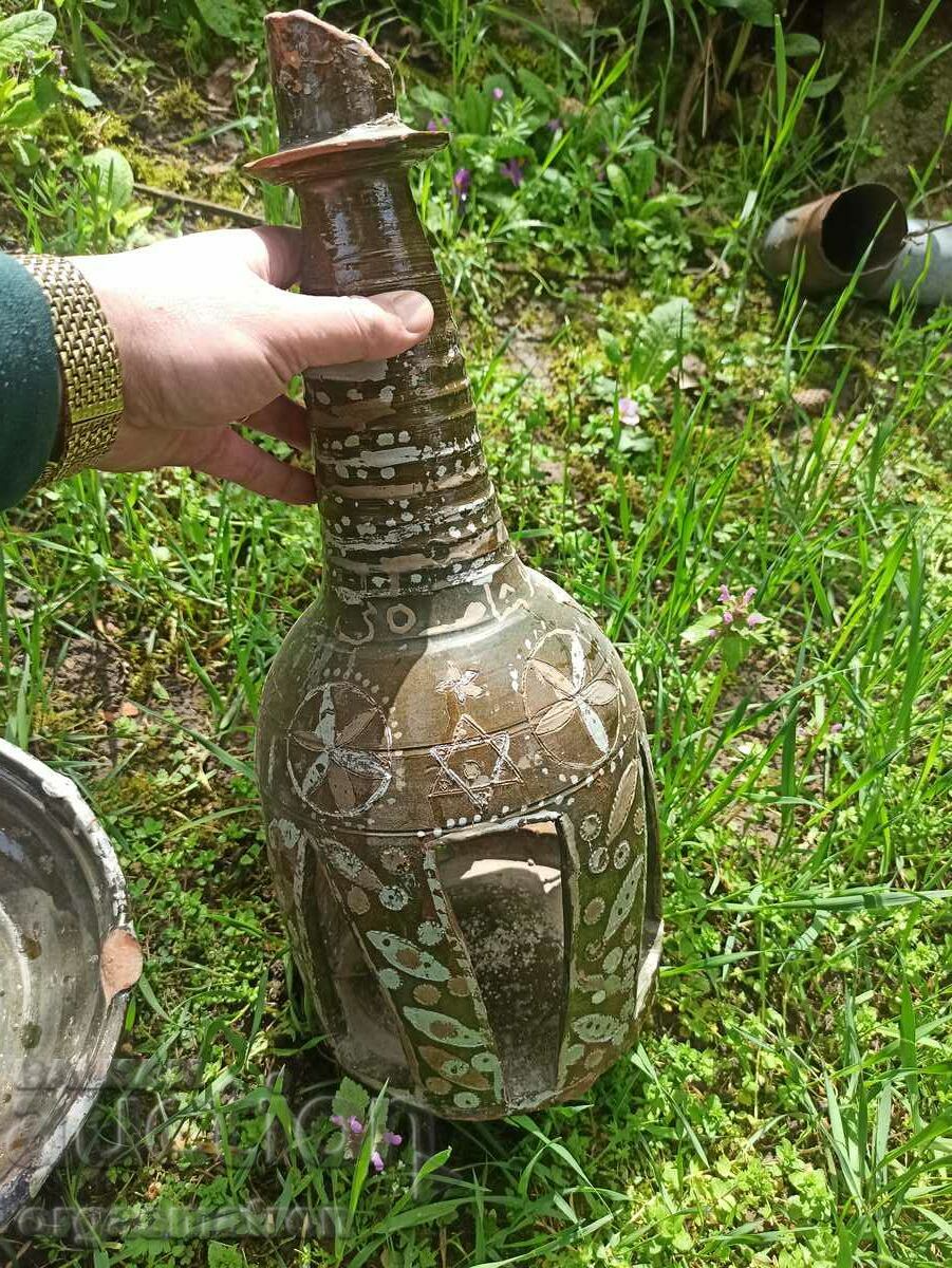 Antique Old Ottoman Turkish Ceramic Candlestick - 5 Antique Old Ottoman Turkish Ceramic Candlestick - 5