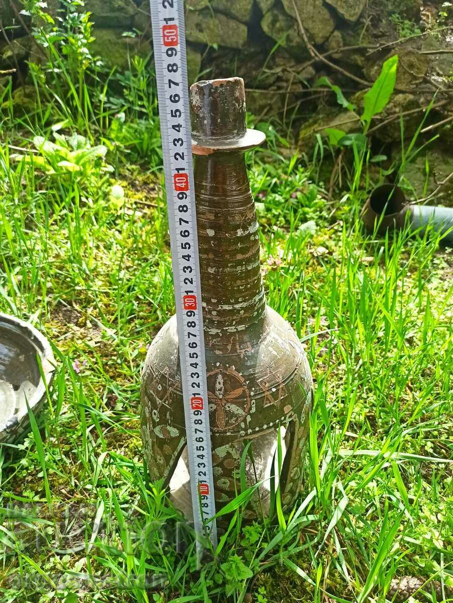 Antique Old Ottoman Turkish Ceramic Candlestick - 7 Antique Old Ottoman Turkish Ceramic Candlestick - 7