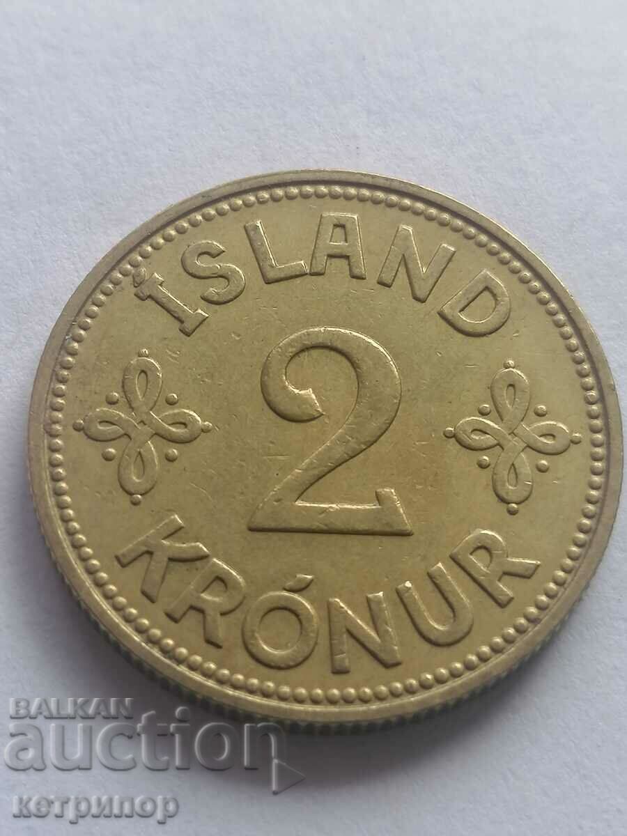 2 kroons Iceland 1940 with price 6.00 BGN | € 3.07
