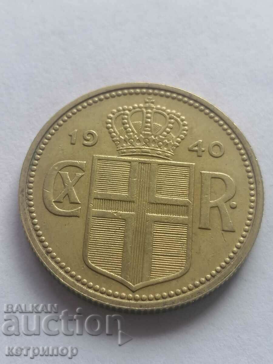 Auction  2 kroons Iceland 1940