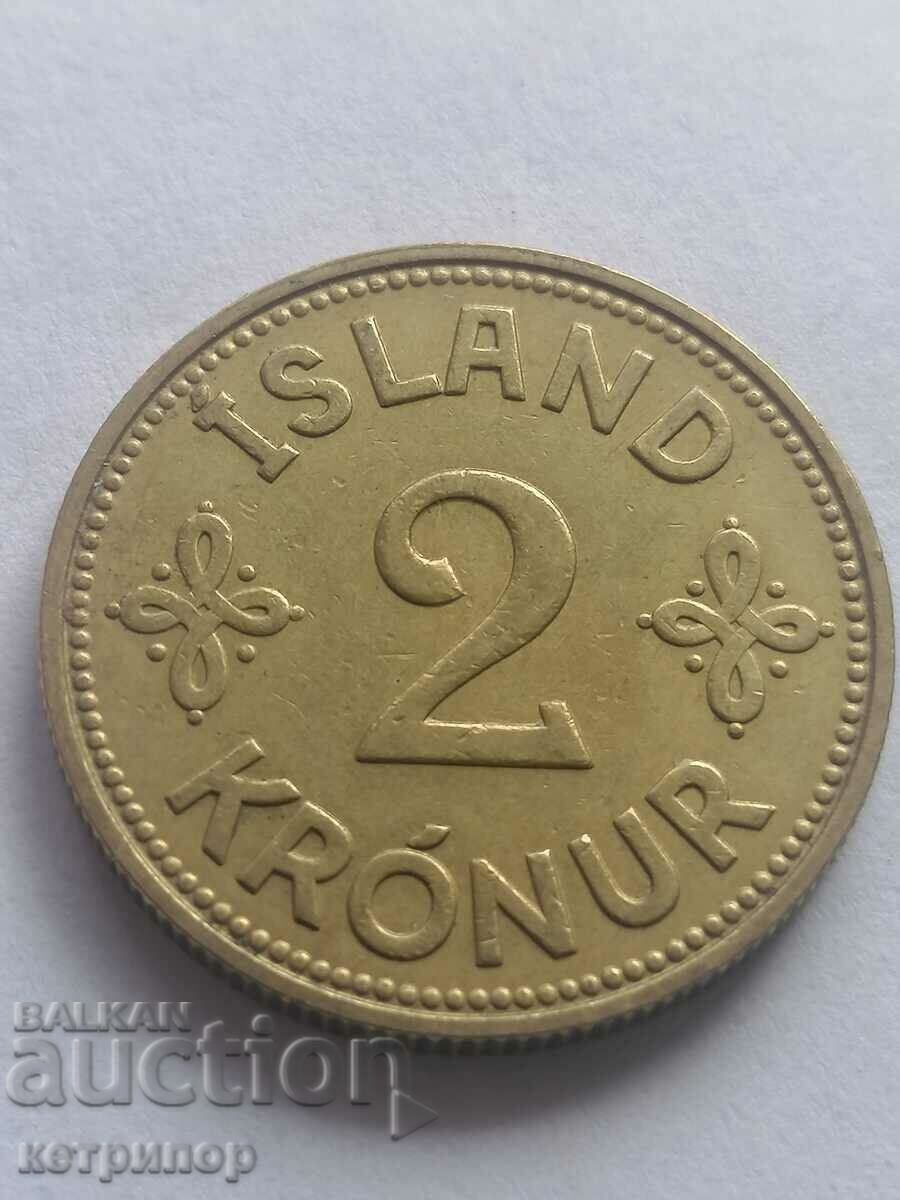 2 kroons Iceland 1940
