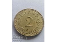 2 крони Исландия 1940 г