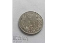 1 динар 1912г Сърбия сребърна