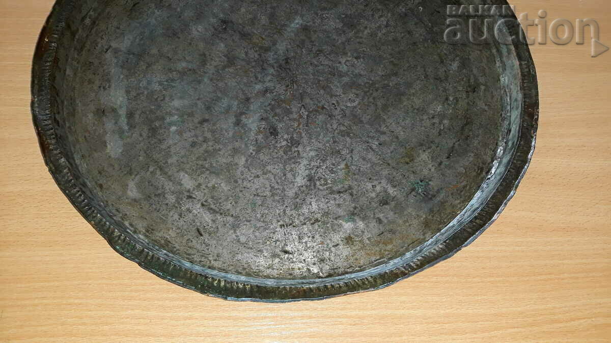 Auction large Revival tray blue, copper, pan, copper vessel Auction large Revival tray blue, copper, pan, copper vessel