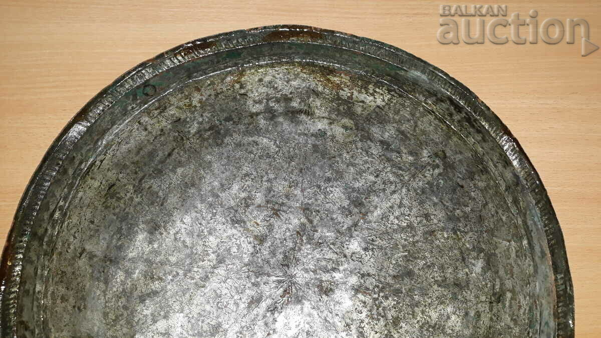 Delivery of large Revival tray blue, copper, pan, copper vessel Delivery of large Revival tray blue, copper, pan, copper vessel