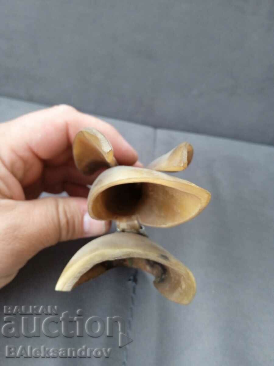 Old horn figurine, bird - 6