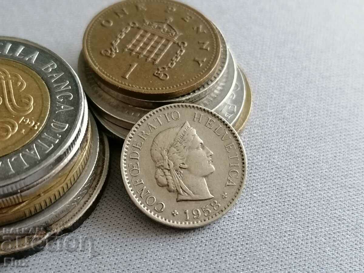 Монета - Швейцария - 5 рапен | 1944г. с цена 3.00 лв. | € 1.53 Монета - Швейцария - 5 рапен | 1944г. с цена 3.00 лв. | € 1.53