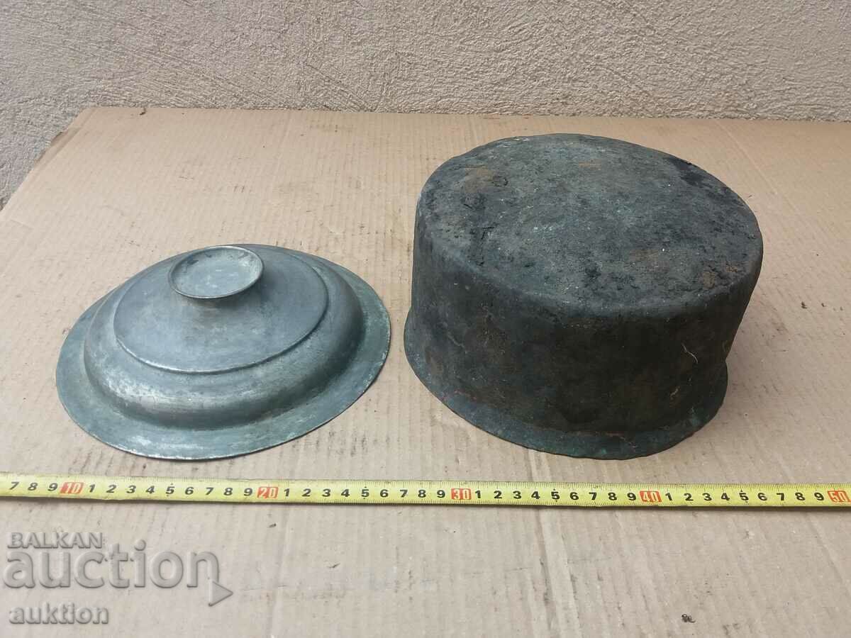 COPPER REVIVAL POT WITH COVER - CRANE - 7