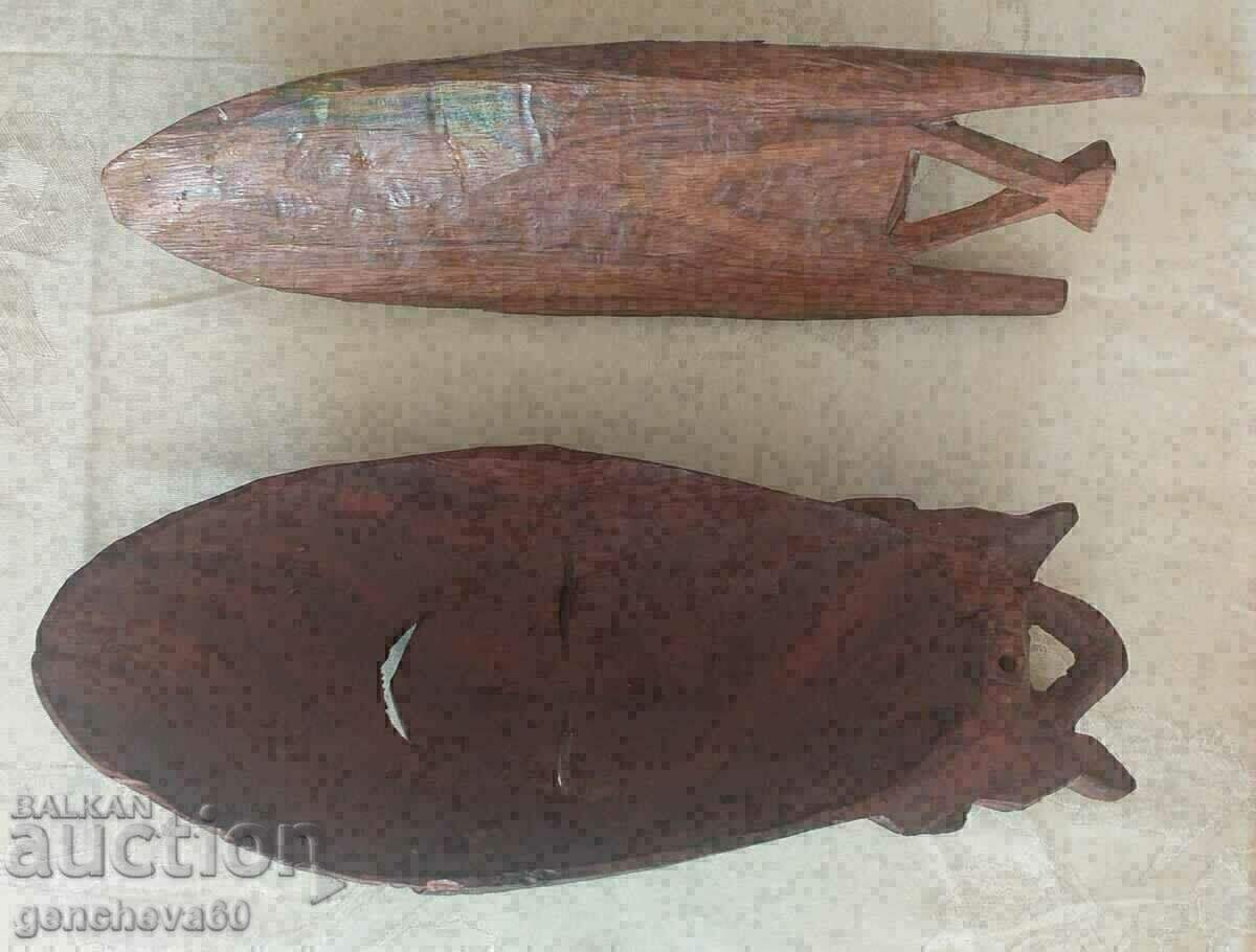 Μεγάλες μάσκες Αφρικανικού Τοίχου/Εβένου - 6