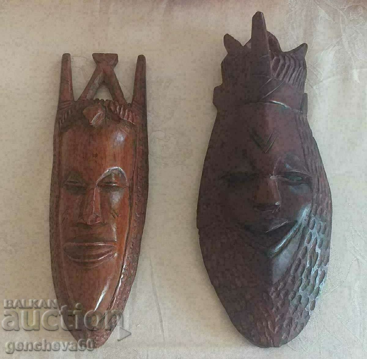 Large African Wall/Ebony Masks