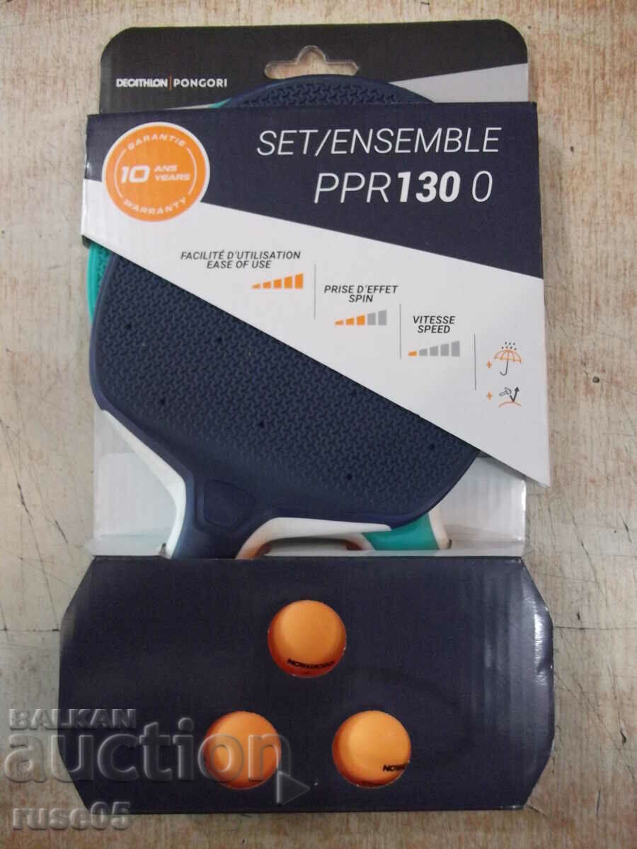 Setați „SET / ENSEMBLE PPR130 0” pentru ping-pong nou