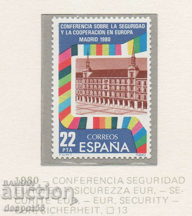 1980. Ισπανία. Διάσκεψη για την Ασφάλεια στην Ευρώπη.
