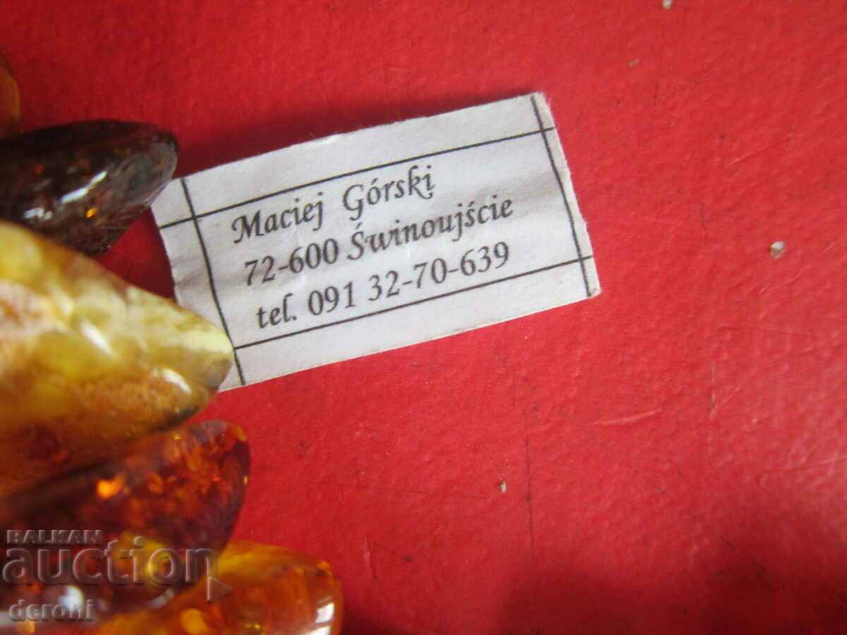 Auction Necklace necklace made of natural Baltic amber Auction Necklace necklace made of natural Baltic amber
