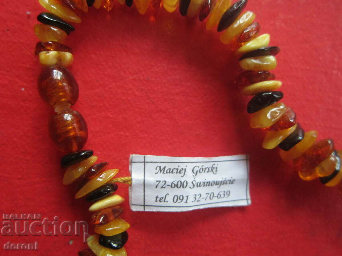 Necklace necklace of natural Baltic amber 2 with price 80.00 BGN | € 40.90 Necklace necklace of natural Baltic amber 2 with price 80.00 BGN | € 40.90