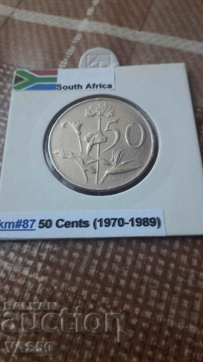 80. South Africa-50c. 1989.