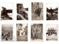 LOT 8x SMALL OLD PICTURES MILITARY B471