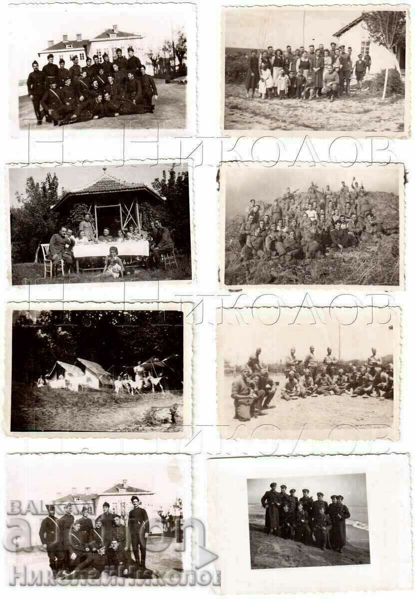LOT 8x SMALL OLD PICTURES MILITARY B472 LOT 8x SMALL OLD PICTURES MILITARY B472