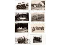 LOT 8x SMALL OLD PICTURES MILITARY B472