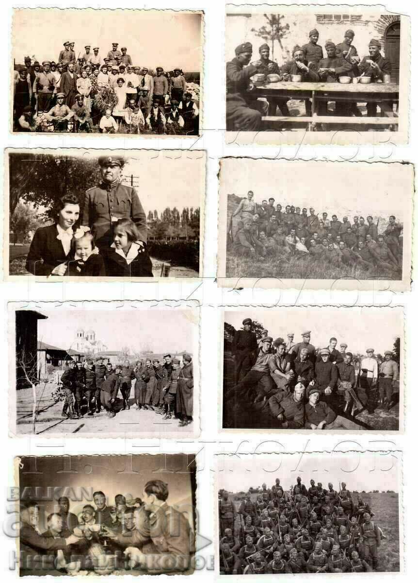 LOT 8x SMALL OLD MILITARY PICTURES B474 LOT 8x SMALL OLD MILITARY PICTURES B474