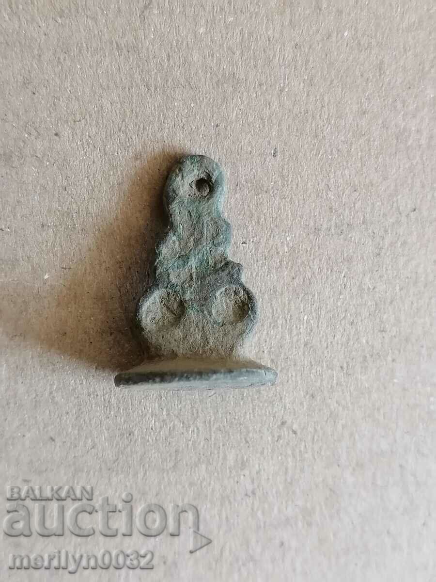 Bronze Bulgarian seal from before the Liberation of 1878 - 6 Bronze Bulgarian seal from before the Liberation of 1878 - 6