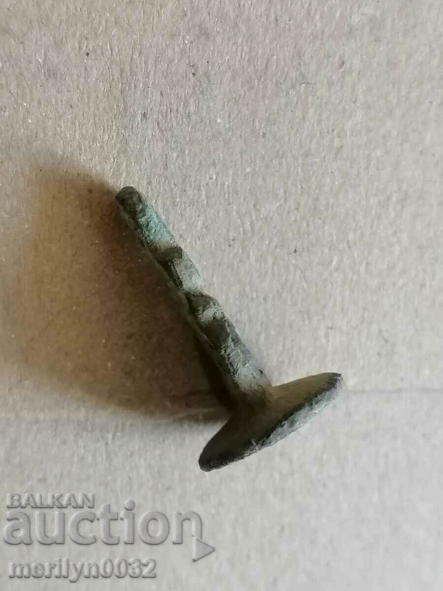 Bronze Bulgarian seal from before the Liberation of 1878 - 7 Bronze Bulgarian seal from before the Liberation of 1878 - 7