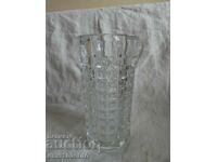 Vase thick solid glass