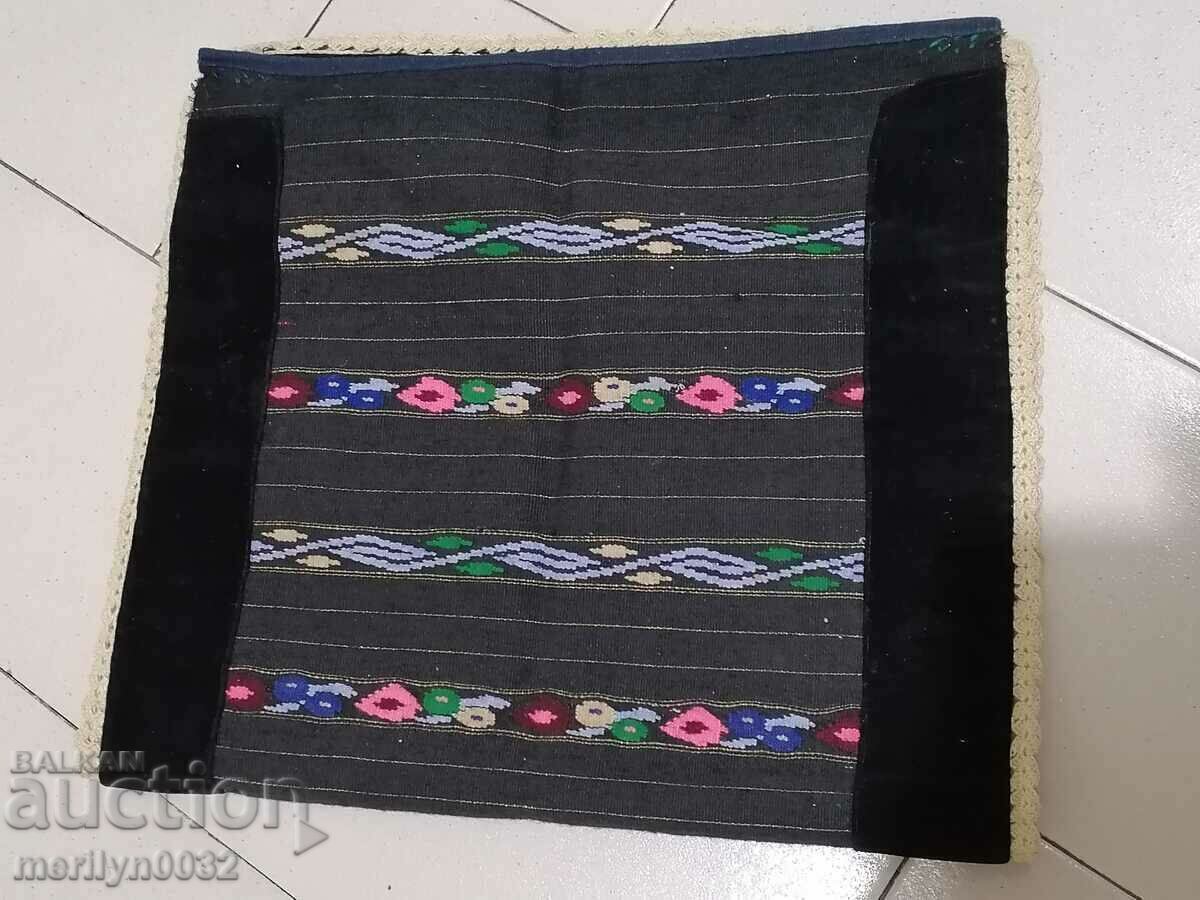 Old hand woven apron with embroidery, costume - 7 Old hand woven apron with embroidery, costume - 7