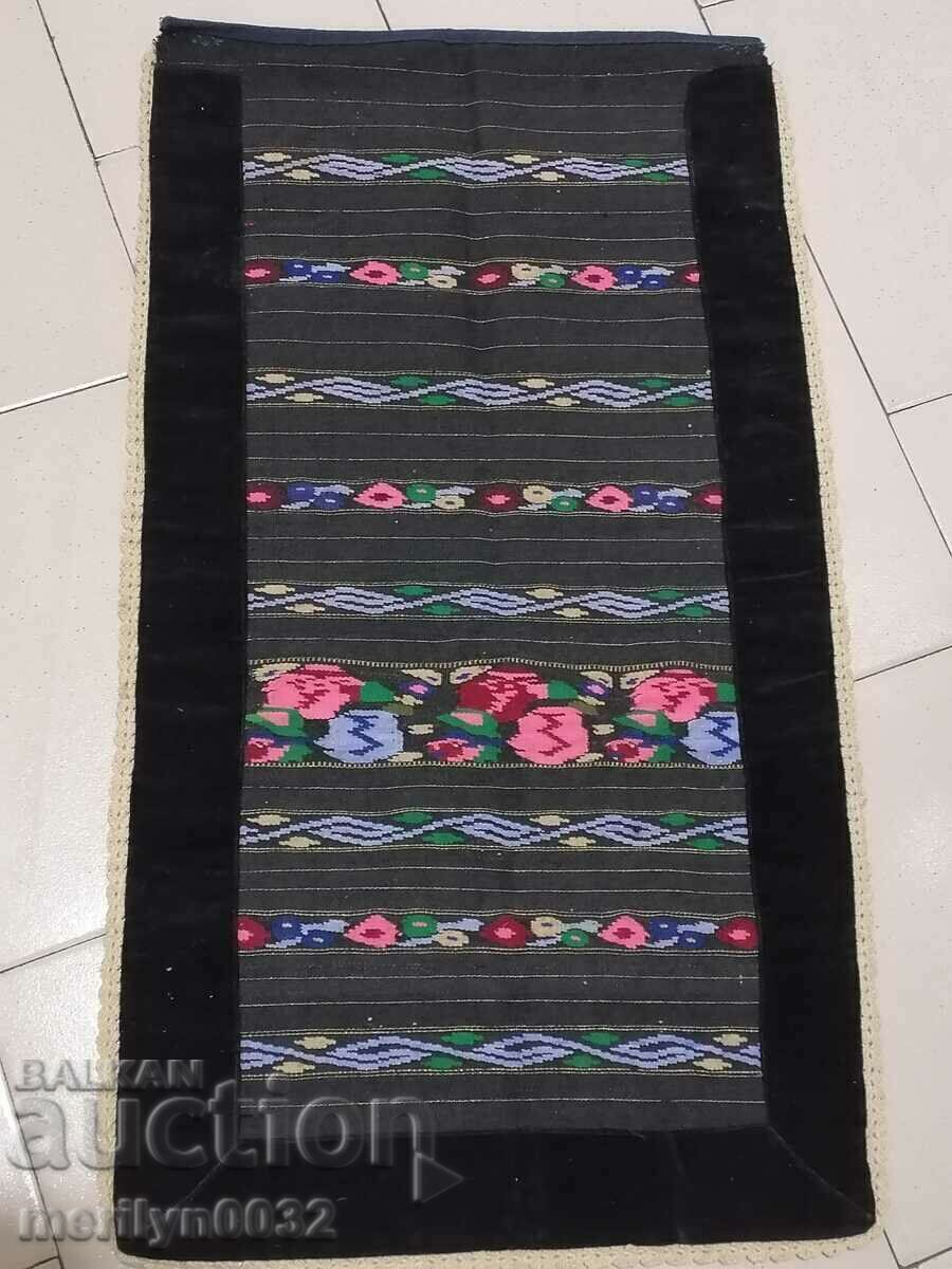 Old hand woven apron with embroidery, costume Old hand woven apron with embroidery, costume