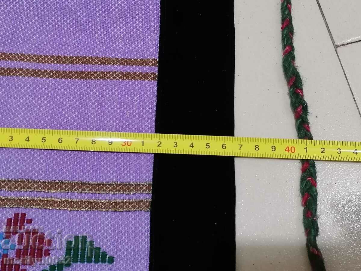 Old hand woven apron with embroidery, costume - 5 Old hand woven apron with embroidery, costume - 5