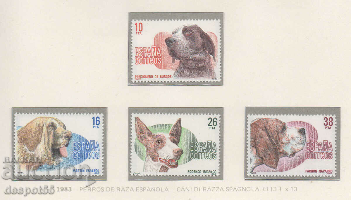 1983. Spain. Dog breeds.