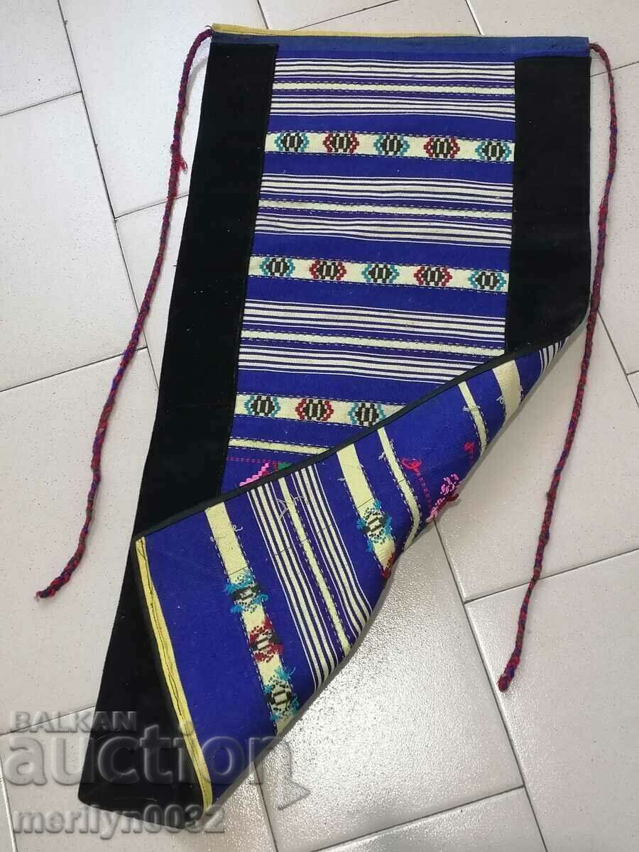 Old hand woven apron with embroidery, costume - 5 Old hand woven apron with embroidery, costume - 5