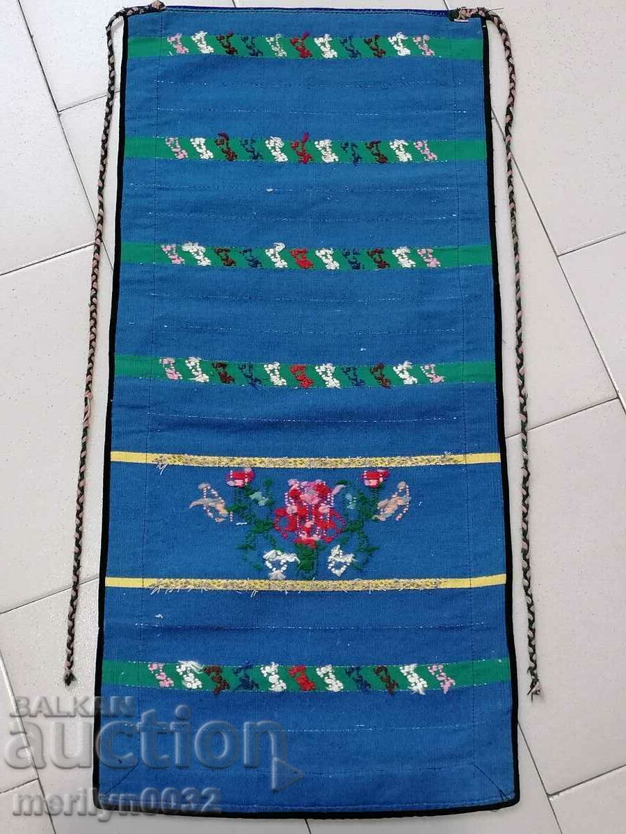 Old hand woven apron with embroidery, costume - 7 Old hand woven apron with embroidery, costume - 7