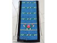 Old hand woven apron with embroidery, costume