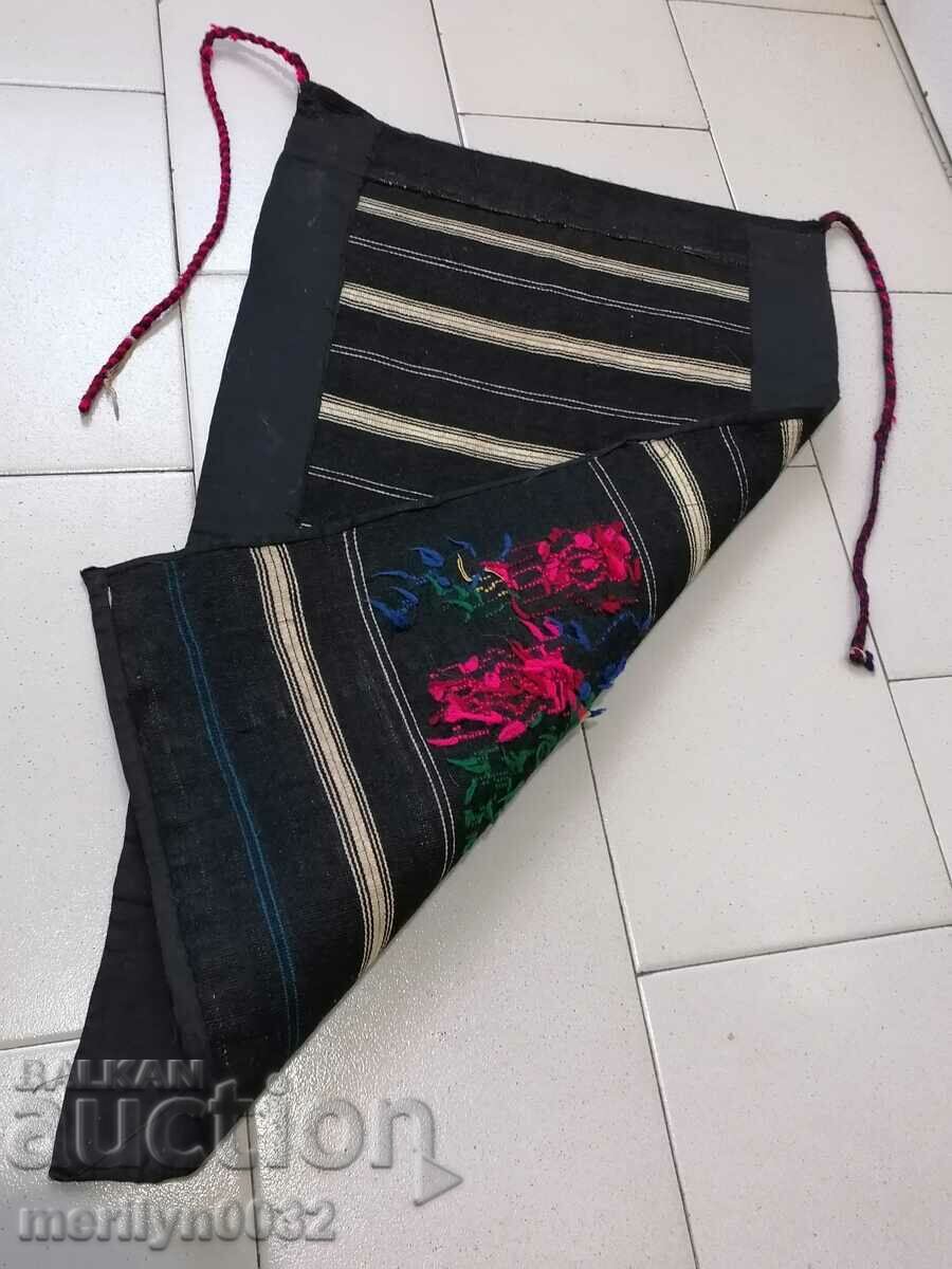 An old hand-woven apron with embroidery, costume - 5 An old hand-woven apron with embroidery, costume - 5