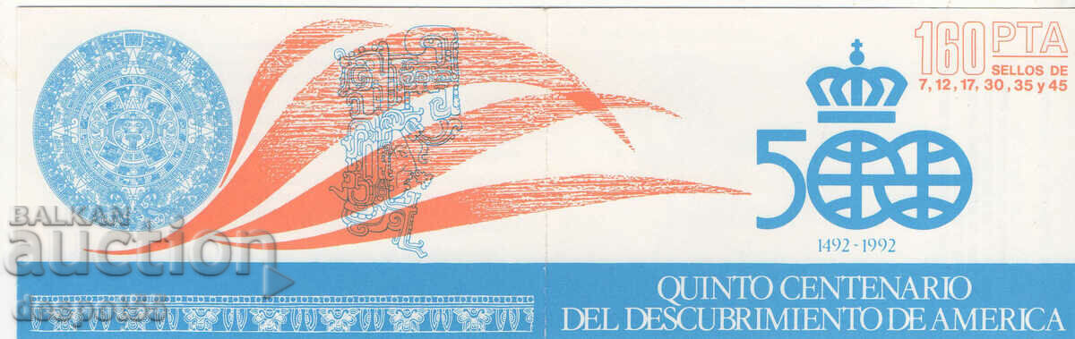 1986. Spain. 500 years since the discovery of America. Carnet. with price 4.70 BGN | € 2.40 1986. Spain. 500 years since the discovery of America. Carnet. with price 4.70 BGN | € 2.40