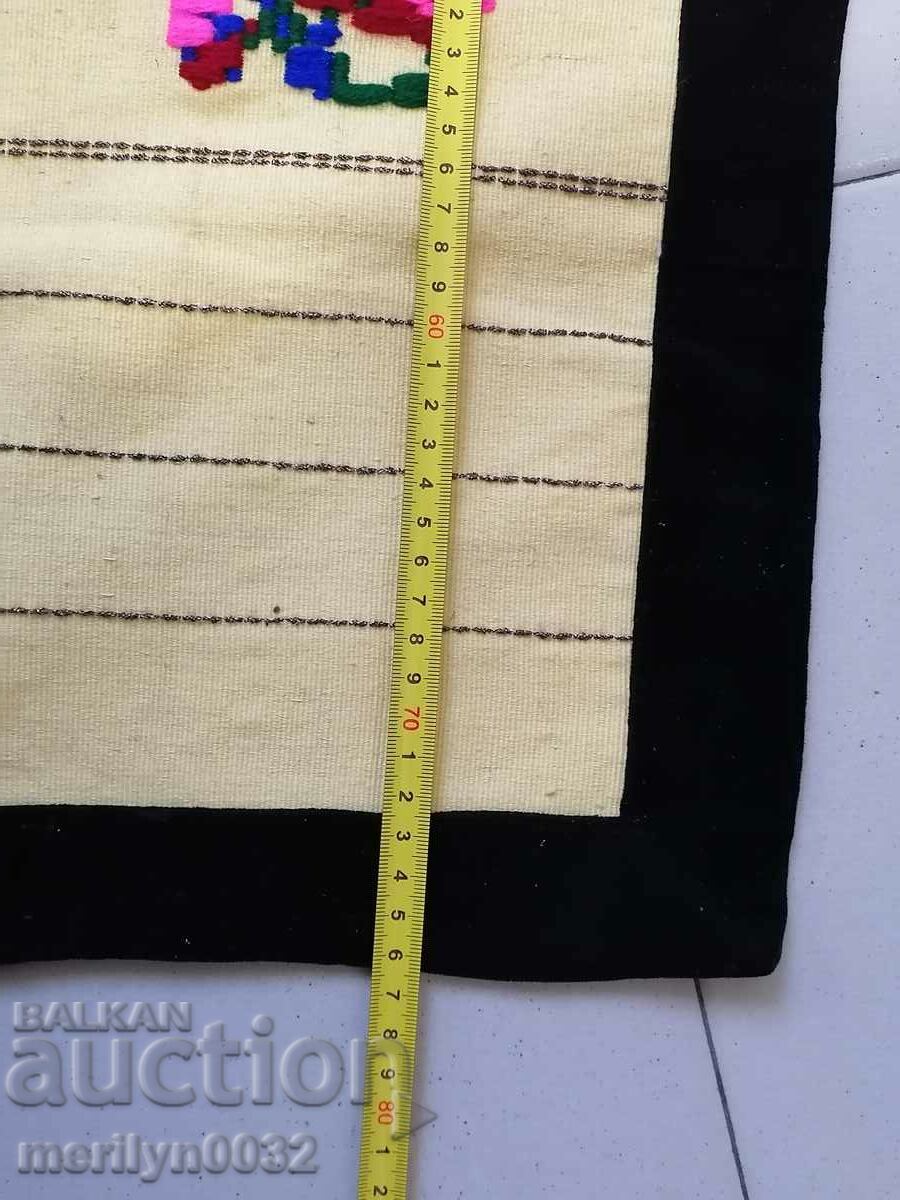 Old hand woven apron with embroidery, costume - 5 Old hand woven apron with embroidery, costume - 5