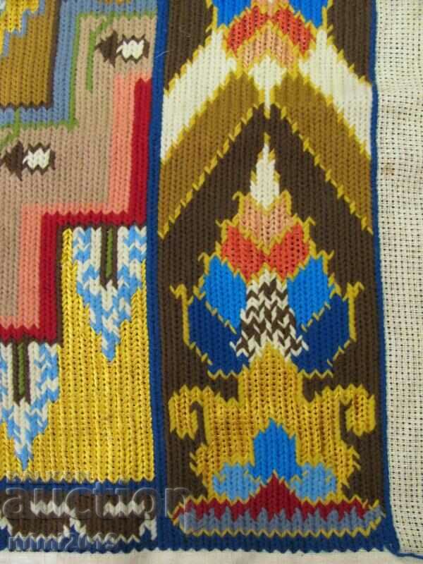 Delivery of Vintage Hand Embroidered Rug, Carpet Delivery of Vintage Hand Embroidered Rug, Carpet